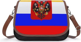Generic Flag of Russia Small Womens Crossbody Bags Shoulder Handbag with Adjustable Strap for Travel