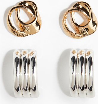 H&M 2 Paar Ohrringe - Gold