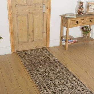 Runrug Hallway Carpet Runner Rug - Soft & Comfy, 9mm - Afrikans in Taupe | Size: 100 cm x 300 cm