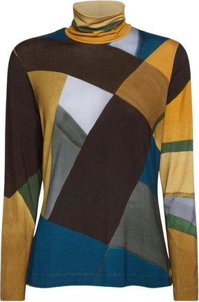 Elena Miro G059Z0 Blouse - Dames - Coltruien - Veelkleurig - XL - Truien & Vesten