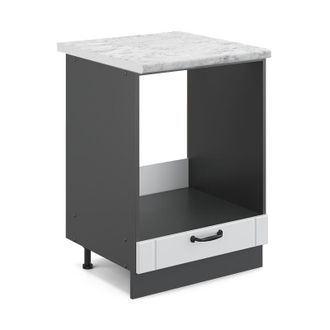 Vicco Armario Para Horno Empotrado Fame-line, Blanco Casa De Campo, 60 Cm, Et M&aacute;rmol, Vicco