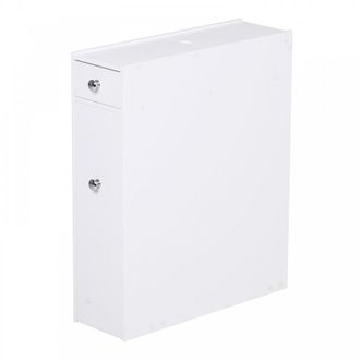 HOMCOM Bathroom Floor Cabinet - 17W x 48D x 58Hcm-White | TJ Hughes White