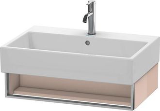 Duravit Mueble De Pared Duravit Vero Air 68,4 X 43,1 Cm, 1 Compartimento Abierto, Para Vero Air 235070, Color (frente/cuerpo): Perla De Albaricoque Laca De Al