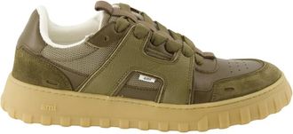 Ami Stijlvolle uniseks manden voor herfst-winter - Heren - Sneakers - Groen - 43 EU - Leer - Schoenen