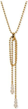 Nadri Esme Faux Pearl & Bead Y-Necklace in Gold at Nordstrom