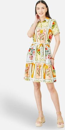 Yumi Sun Patchwork Print Shirt Dress in Multi at Nordstrom, Size 12