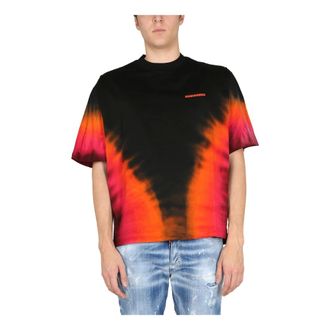 Dsquared2 T-Shirts, male, Multicolor, Size: XS Flame Drop Tee