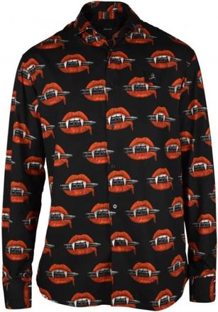 Philipp Plein Cotton Shirt - Heren - Casual Overhemden - Veelkleurig - L - Katoen - Overhemden