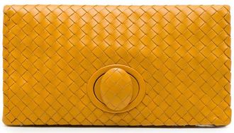 Bottega Veneta Pre-owned Bottega Veneta Nappa Intrecciato Turn Lock Clutch Ladies LIPXESI9GZEI9DB8