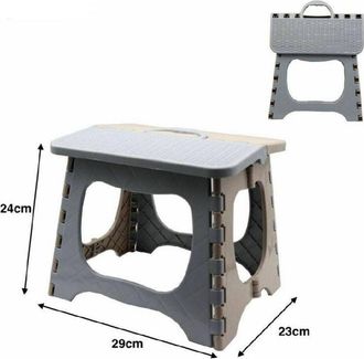 Trade Shop Trade Shop - Sgabello Sedia Plastica Colorato Richiudibile Pieghevole Campeggio 29x24x23cm