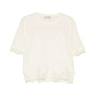 Ermanno Scervino Dames, Tops, Wit, Maat: XS