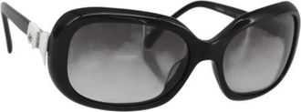 Chanel Pre-owned Accessories, female, Black, Size: ONE SIZE Pre-owned Plastic Sunglasses