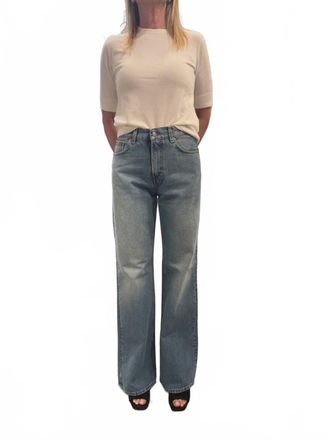 Haikure Womens Korea Jeans In Lagoon Wash