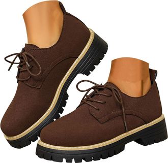 Generic Womens Slip On Loafers Platform Chunky Loafer Lug Sole Suede Work Business Casual Dress Shoes Orthopedic Loafers for Women Fashion Round Toe Comfortab