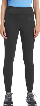 Jack Wolfskin Funktionshose JACK WOLFSKIN KENSTEIG TIGHTS W, Damen, Gr. L (42/44), Normalgr&ouml;ssen, schwarz, Obermaterial: 62% Polyamid, 38% Elasthan, Hosen Funktions