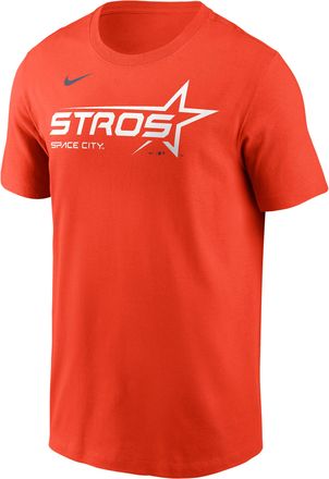 Nike Houston Astros City Connect Wordmark Nike Mens MLB T-Shirt in Orange | N19989LHUS-APT