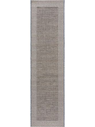 benuta Alfombra de pasillo exterior beige/azul 67x240