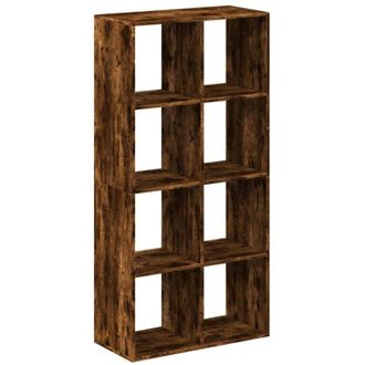 vidaXL Librería divisora madera roble ahumado 69,5x29x137,5cm Vidaxl