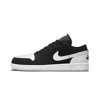Nike Jordan 1 Low SE Diamond - unisex - Sport - Zwart - Maat: 42 1/2 EU Leer