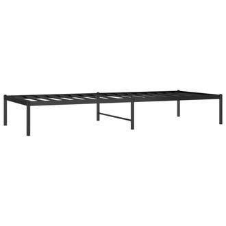 vidaXL Estructura De Cama De Metal Negro 80x200 Cm Vidaxl