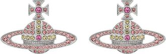 Vivienne Westwood Kika Crystal-embellished orb Stud Earrings - Pink - One Size