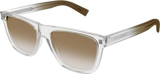 Saint Laurent SL 619 007 Mens Sunglasses Clear Size 56 - Free RX Lenses - Free RX Lenses