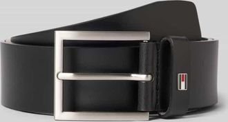 Tommy Hilfiger G&uuml;rtel aus Leder in Black, Gr&ouml;&szlig;e 105
