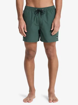 Quiksilver Badeshorts QUIKSILVER EVERYDAY VOLLEY 15, Herren, Gr. XXL (56), N-Gr, forest heath, Web, Polyester, kontrastfarbene Details, unifarben, Badehosen Bade