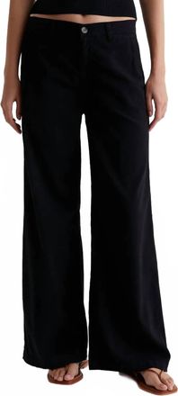 AG - Adriano Goldschmied Caden Wide Leg Pants In Black