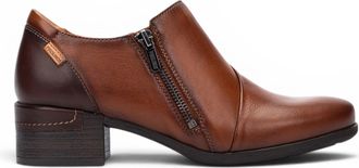 Pikolinos Pikolinos Womens Brown Leather Low Heel Shoes - Malaga