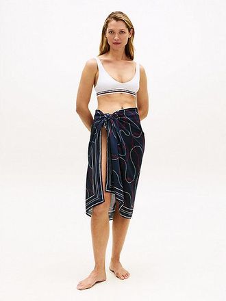 Tommy Hilfiger Logo Self-Tie Pareo