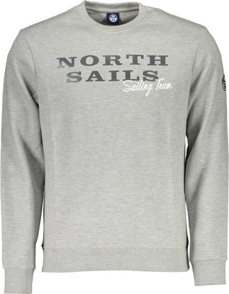 North Sails Grijze Crewneck Sweatshirt met Lange Mouwen - Heren - Sweatshirts - Grijs - S - Hoodies & sweatvesten