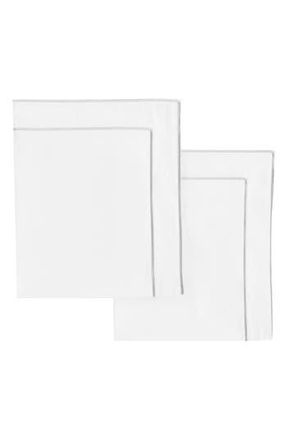 Melange Home Framed Sateen 2-Pack 600 Thread Count Euro Shams in Grey at Nordstrom Rack