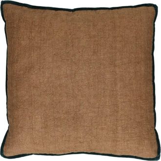 POMAX Coj&iacute;n de algod&oacute;n ocre 45X45