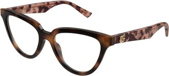 Gucci Cat-eye Optisch Montuur - Dames - Brillen - Bruin - 52 MM - Accessoires