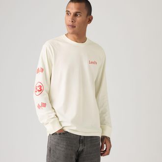 Levi's Relaxed Long Sleeve Graphic Tee - Mens - 2XL - White