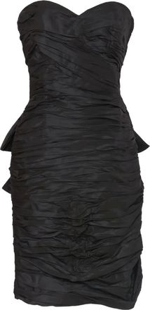 Vintage Abito corto drappeggiato - Nero