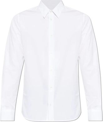 Ami Poplin Katoen Tailor Shirt - Heren - Zakelijke Overhemden - Wit - M - Katoen - Overhemden