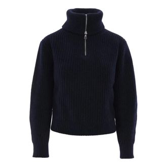 Max Mara Dames, Truien, Blauw, Maat: XS Wol