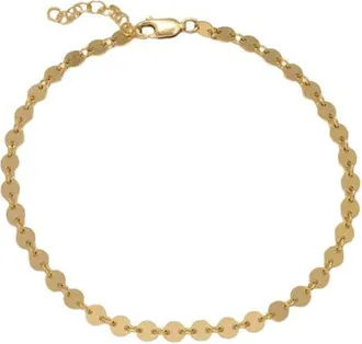 Made by Mary Poppy Chain Anklet in Gold Filled at Nordstrom, Size 10