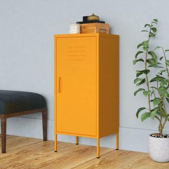 vidaXL Armadietto Giallo Senape 42,5x35x101,5 cm in Acciaio - Vidaxl