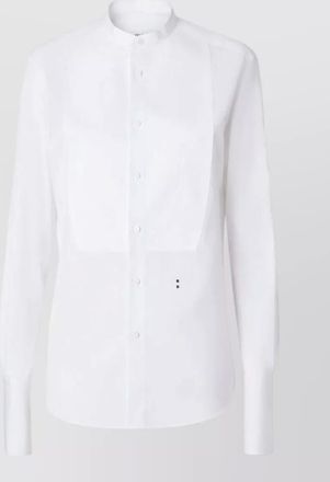 Fendi cotton slim-fit mandarin-collar shirt