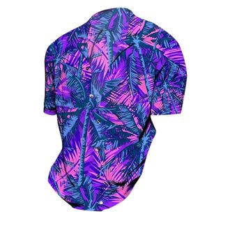 Generic Mens Holiday Shirts Fit Formal Blouse 2024 Fashion Mens Summer Beach Shirt Casual Short Sleeved Overcoat Loose Plaid Shirts for Men 2025 Xmas (Blue, X