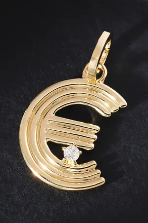 Adina Reyter Groovy Diamond Initial Hinged Charm