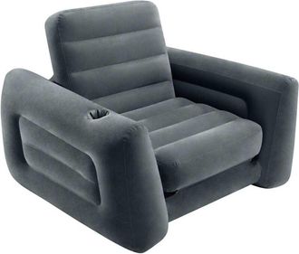 Intex Sill&oacute;n Cama Extra&iacute;ble Gris Oscuro 117x224x66 Cm Intex