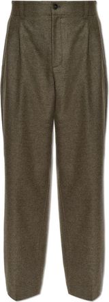 Golden Goose Wool Broeken - Heren - Nette broeken - Grijs - S - Wol - Broeken