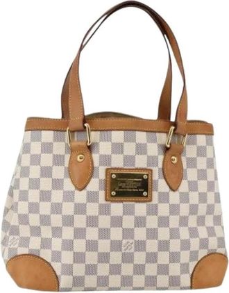 Louis Vuitton Pre-owned Vintage Canvas Tote Bag - Dames - Vintage Shopper - Wit - ONE Size - Vintage