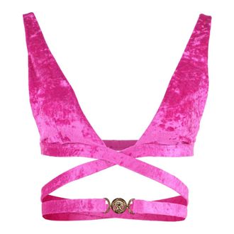 Versace Badmode, Dames, Roze, L, Triangle bikini top