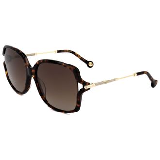 Carolina Herrera Womens Havana 58mm Sunglasses