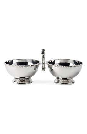Juliska Graham Double Cocktail Bowl in Silver at Nordstrom